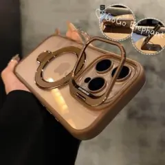韓国♡リングスタンド 高級感たっぷり 耐衝撃 黄ばまない iphone16ケース