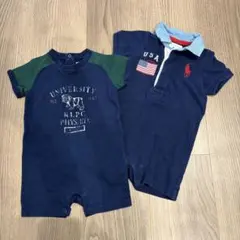 Ralph Lauren 6mロンパース 2点セット