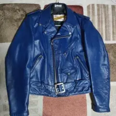 Schott Perfecto ダブルライダースジャケット 36 ブルー