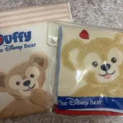 新品未使用未開封　ディズニー ダッフィー ミニタオル　巾着