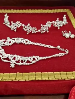 お値下げ ブライダルアクセサリー3点セット