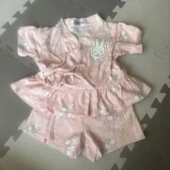 美品　miffy 甚平 サイズ90 ピンク　フリル