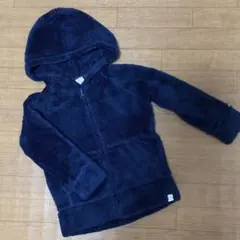【美品】baby GAP フリースパーカー ジャケットネイビー 100
