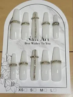 ロングネイルチップ 清楚 ギャル 埋めつくし ベイビーブーマー