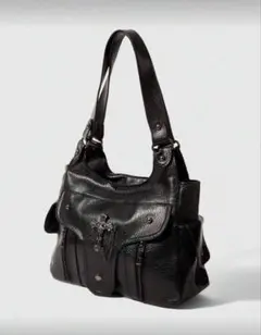 ROMWE Goth ショルダーバッグ 黒（SHEIN）