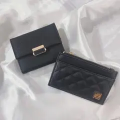 PRETTYZYSの三つ折り財布／アルトローズのフラグメントケース／ブラック