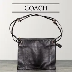 コーチ ショルダーバッグ マディソン ペブルレザー 黒 52646 大容量
