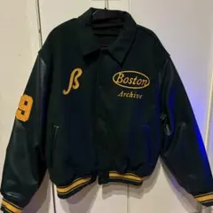 ZARA Boston Archive スタジャン グリーン M