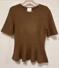 H&M エイチアンドエム　ペプラムニット