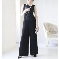 DRESS LAB ドレスラボ レイヤードノースリーブオールインワンドレス