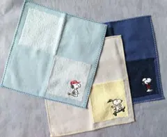 〈新品タグシール付き〉 スヌーピー タオルハンカチ3枚セット