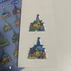 ディズニー シンデレラ城 ピンバッジ ミッキー2個セット