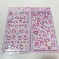 【新品】ボンボンドロップシール サンリオ マイメロディ シナモロール 4個セット