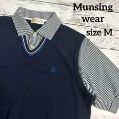 ❖日本製❖　マンシングウェア　M　重ね着風　メンズ　半袖　MUNSINGWEARのサムネイル