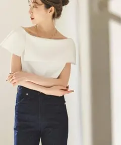 新品タグ付き】L.eluのaurora blouse M - メルカリ
