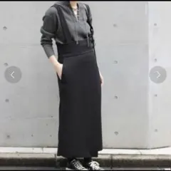ジャーナルスタンダード　レリューム　ブラック サロペット スカートのサムネイル