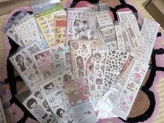 手帳素材 ステッカー 大量まとめ売り コラージュ素材 人物ステッカー デコ素材