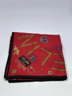 CELINE 赤 ハンカチ