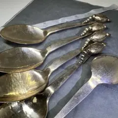 ジョージ ジェンセン エコーン 925sterling ディナースプーン 6本