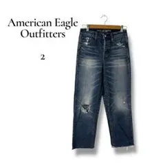 American Eagle Outfitters クロップドデニムパンツ　Mのサムネイル
