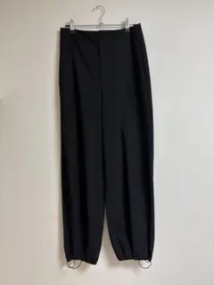 BEAUTY&YOUTH ブラック ワイドパンツ ドローストリング付き