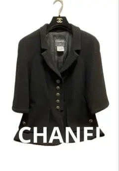 着用1回CHANEL カーディガン ココマークボタン P40395 ビスコース 