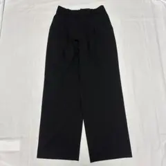 ユニクロ UNIQLO タックワイドパンツ ブラック M