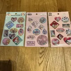 ディズニー プリンセス 101 オイスター ウォーターシール3枚セット セリア