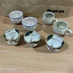 【和食器7点】手作り風 湯呑み コーヒーカップセット 陶器 おしゃれ