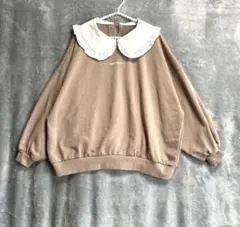 INGNI　agricide フリル付きオーバーサイズトレーナー イング