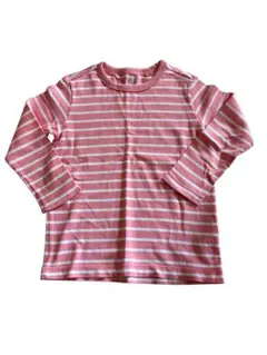 ユニクロ　110 キッズ　ボーダー　長袖カットソー 女の子