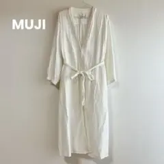 コ*リ様 MUJI 無印良品 婦人 楊柳ガーゼ ロングカーディガン ワンピース