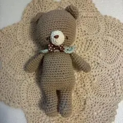 あみぐるみクマさん　ブラウン