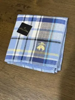 Brooks Brothers ハンカチ ブルー チェック柄のサムネイル