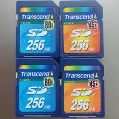 Transcend SDカード 256MB 80x 45x 4個セット☆