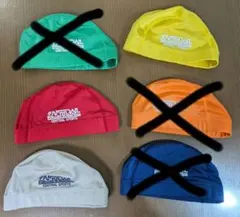 CENTRAL SPORTS 水泳帽 3色セット