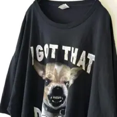 チワワ I GOT THAT DOG IN ME Tシャツ 2XL ブラック古着