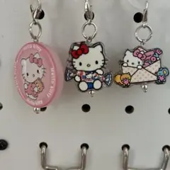 ハローキティ めじるしチャーム リボン ピンク キティ アクキー 3点セット