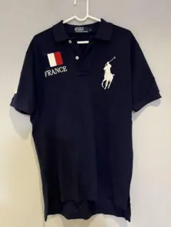 ポロラルフローレン ポロシャツ ビッグポニー FRANCE ネイビー　S
