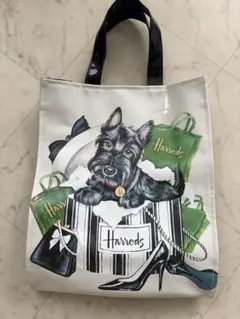 Harrodsエナメルナイロントートバッグ