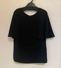 NOBLEケープ風 ブラウス ブラックのサムネイル