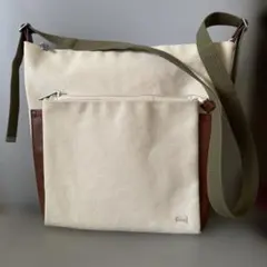 CAMPER ショルダーバッグ キャンバス レザー コンビのサムネイル