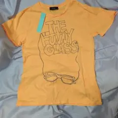 GLOBAL WORK THE FUNNY GLASS半袖 Tシャツオレンジ系S