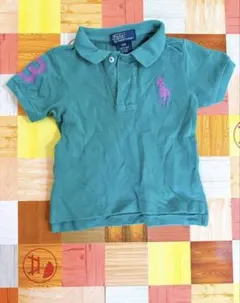 Ralph Lauren ポロシャツ 100cm 12M緑 半袖
