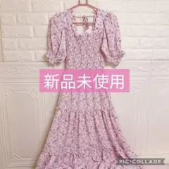 新品未使用【AS KNOW AS PINKY】素知らぬ顔して花柄OP