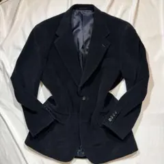 90's〜00's vintage テーラードジャケット カシミヤ混 ダークコアのサムネイル