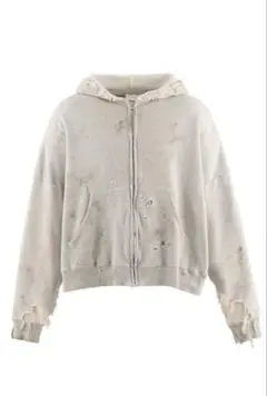 25A/W新品セントマイケル　ZIP HOODIE パーカー　グレー