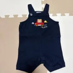 Miki House ネイビー ロンパース 70cm サロペット