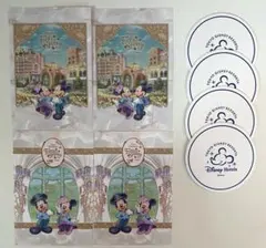 ファンタジースプリングス 宿泊者限定 ポストカード4枚、コースター4枚セット