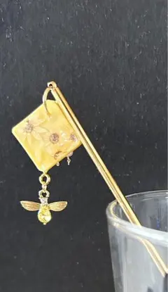 かんざし(15cm) 向日葵　ネックレス/キーホルダーへの変更可